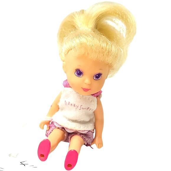 4" Vintage 1988 Kenner Wish World Kids Trisha Doll from Dream Queen Mirror - Picture 3 of 8